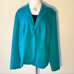 Sejour 16W turquoise blazer
